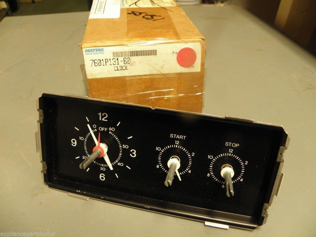 Magic Chef Maytag Stove 7601P131-60 Oven Clock Timer NEW IN BOX Magic Chef Maytag Stove 7601P131-60 Oven Clock Timer NEW IN BOX